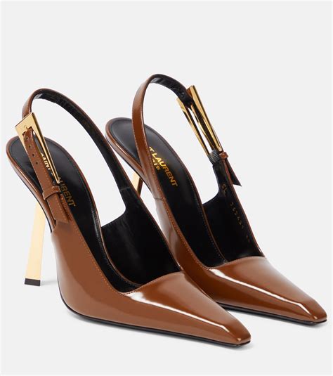 lee patent slingback pumps.